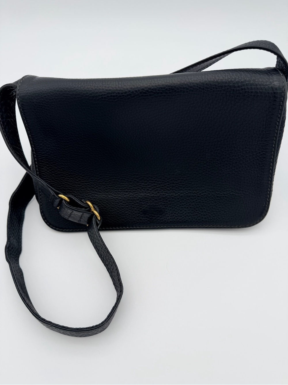 Coach Black Sonoma Flap Pebbled Leather Brass Hardware style J7E-4828